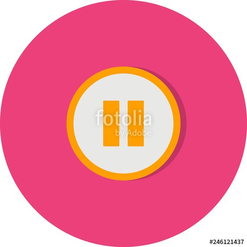 500x500 Pause Vector Icon Stock Image And Royalty Free Vector