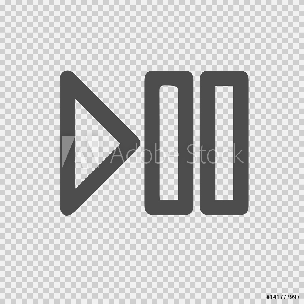 1000x1000 Photo Art Print Play Pause Vector Icon Europosters