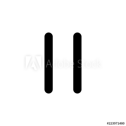500x500 Media Pause Vector Icon Isolated On Background Trendy Sweet
