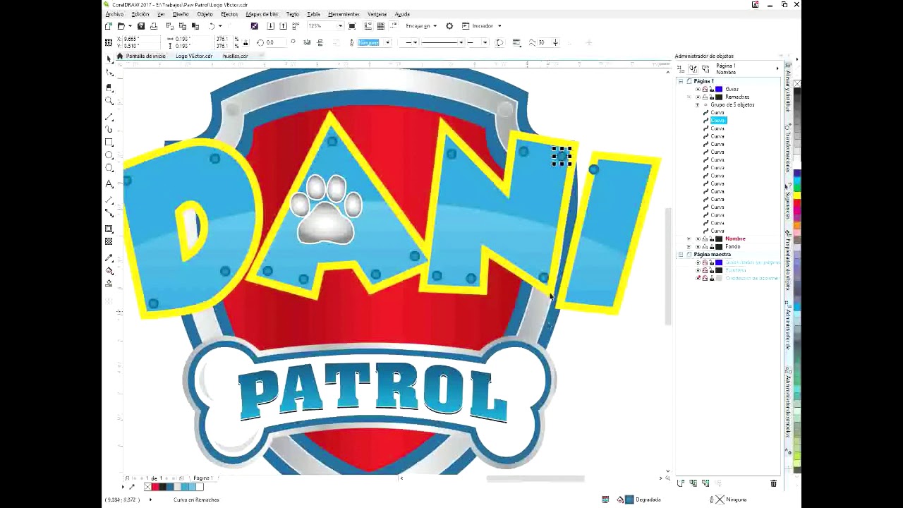 1280x720 Logo Paw Patrol Editable