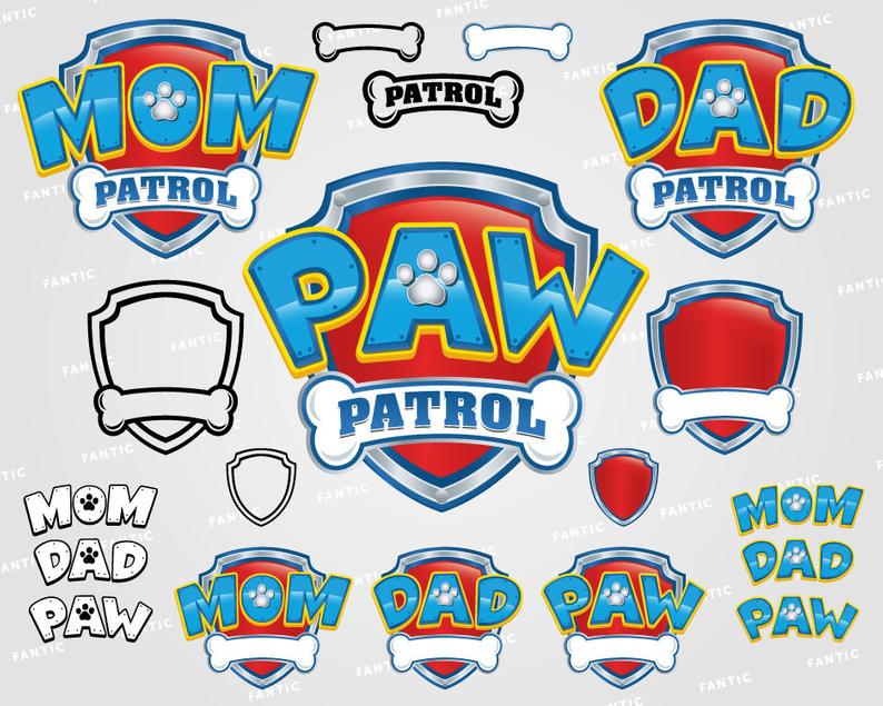 794x635 Paw Patrol Paw Paw Patrol Clipart Mom Patrol Etsy