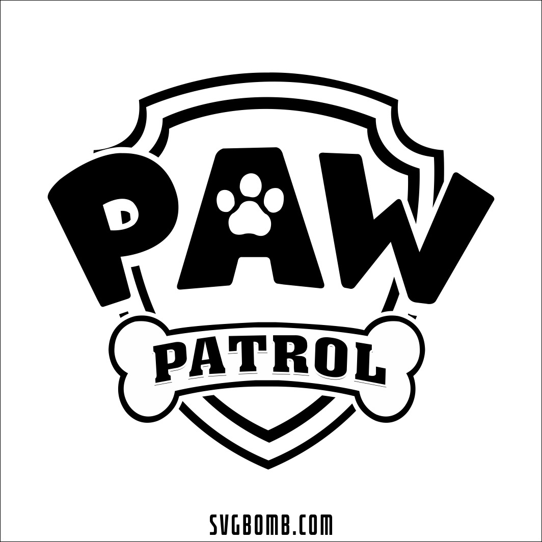 colorable paw patrol images svg free