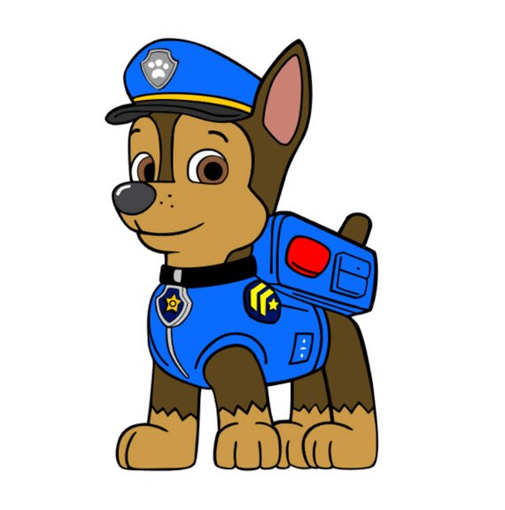 570x576 Collection Of 'paw Patrol Chase Silhouette' Download More Than