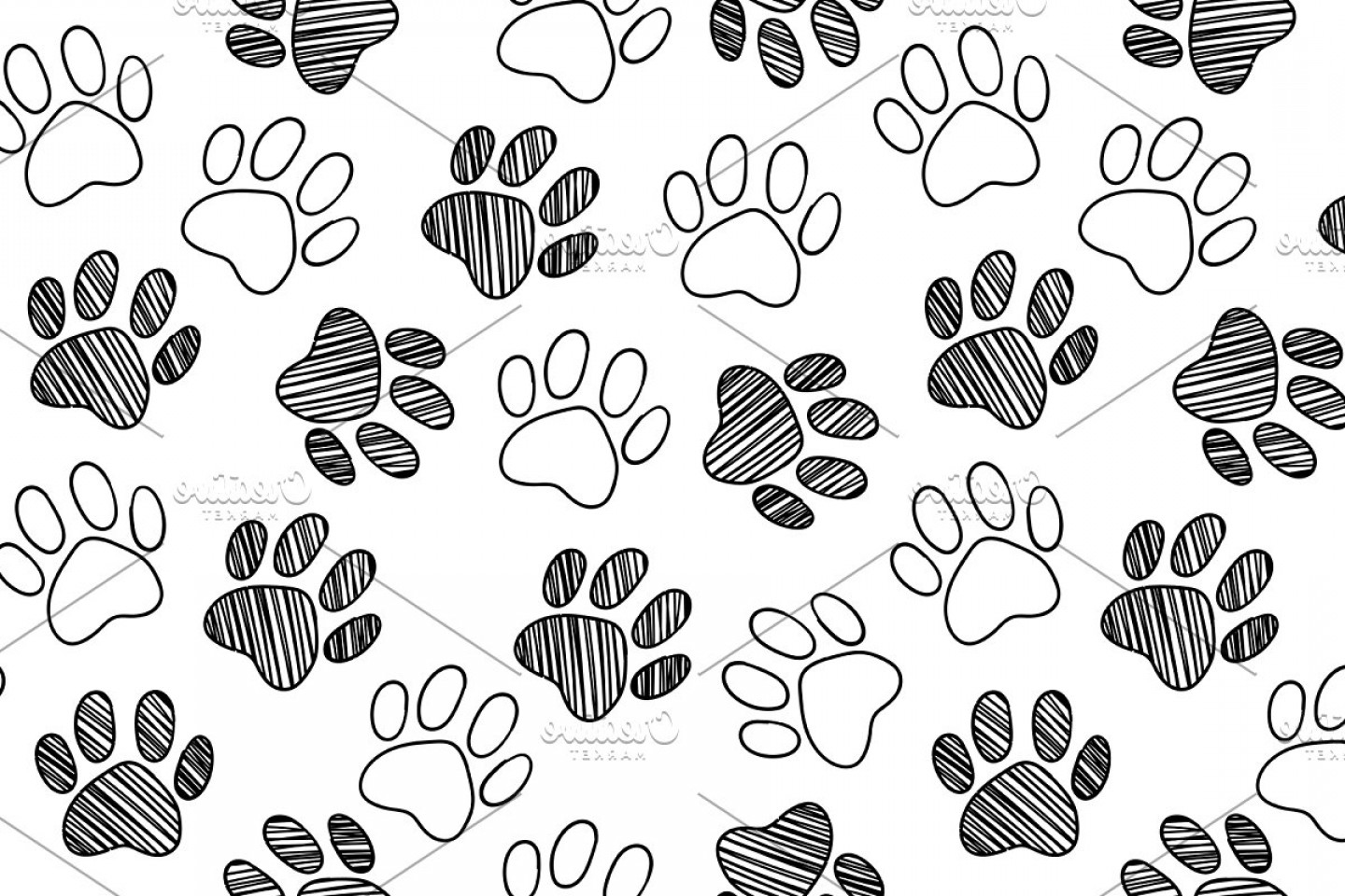 Dog Cat Pet Paw Foot Pattern Vector Soidergi 1440x960 Dog Cat Pet Paw Foot Pattern Vector Soidergi