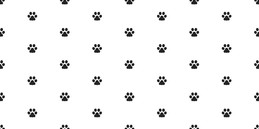 Dog Paw Cat Paw Kitten Vector Seamless Pattern Wallpaper 900x450 Dog Paw Cat Paw Kitten Vector Seamless Pattern Wallpaper