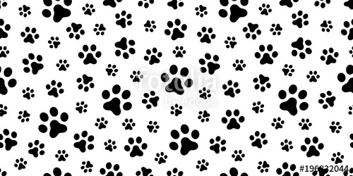 Dog Paw Seamless Pattern Vector Cat Paw Foot Print Isolated 500x250 Dog Paw Seamless Pattern Vector Cat Paw Foot Print Isolated