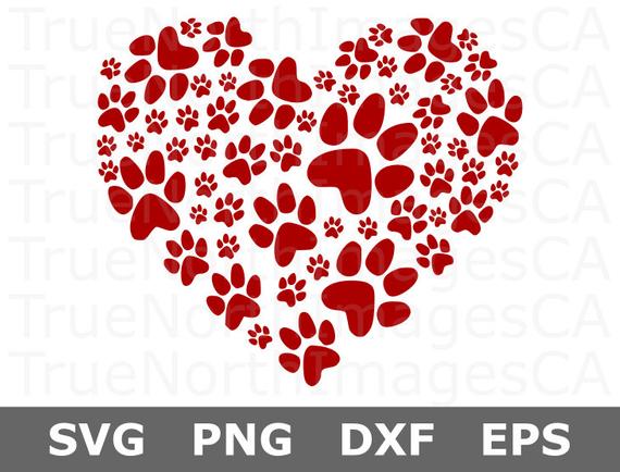 Paw Print Heart Dog Paw Print Paw Print Paw Etsy 570x434 Paw Print Heart Dog Paw Print Paw Print Paw Etsy