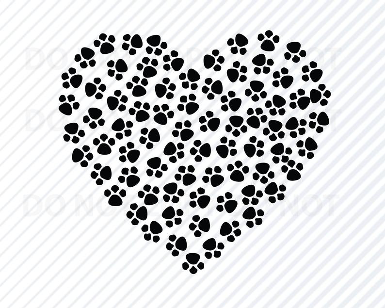 Dog Paw Print Heart Dogs Vector Images Clipart Etsy 794x635 Dog Paw Print Heart Dogs Vector Images Clipart Etsy