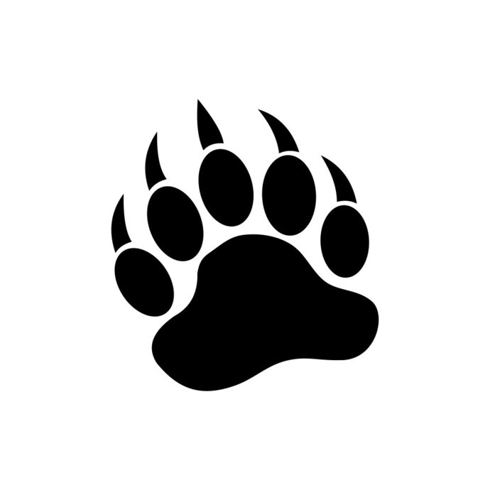 Bear Paw Wild Graphics Design Dxf Png 690x690 Bear Paw Wild Graphics Design Dxf Png