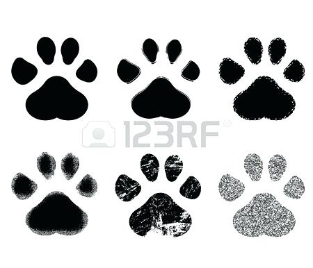 450x386 Free Dog Paw Print Outline Download Free Clip Art Free Clip Art