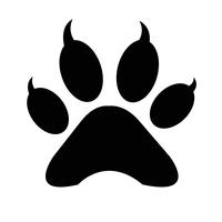 200x200 Paw Print Dog Free Vector Art
