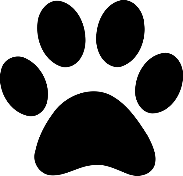 600x577 Paw Print Free Vector In Open Office Drawing