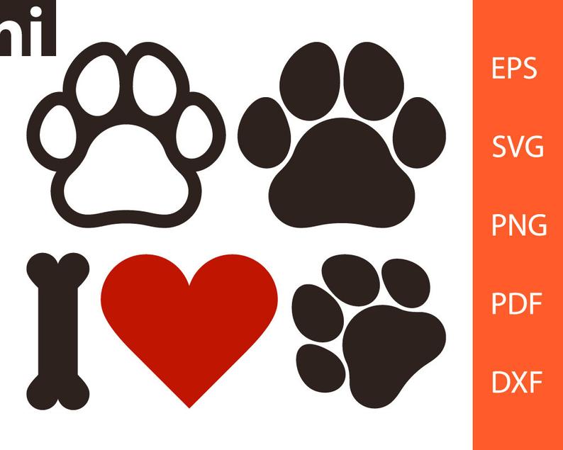 794x635 I Love Pets I Love My Dog Paw Pet Dog Paw Paw Etsy