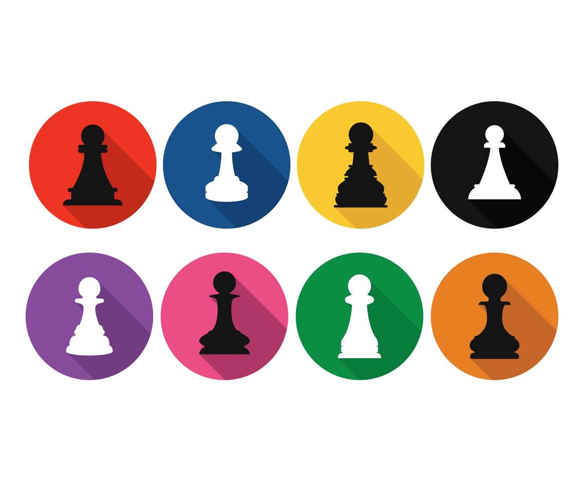1136x936 Pawn Vector Set Vector Art Graphics