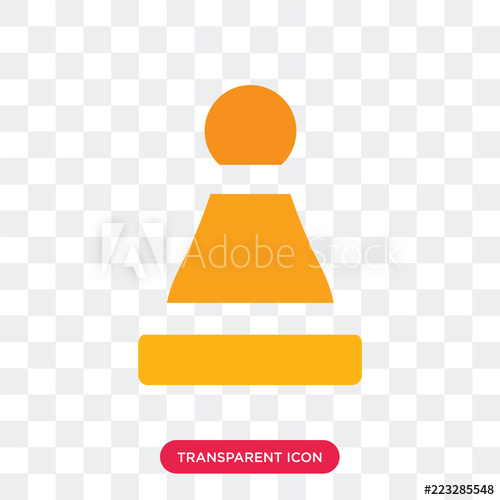 500x500 Pawn Vector Icon Isolated On Transparent Background, Pawn Logo