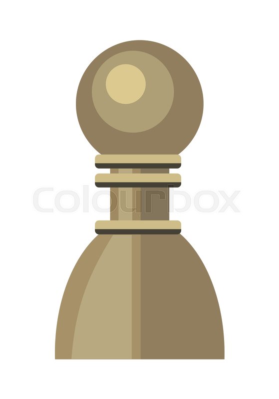 559x800 Pawn Vector In Flat Style Wooden Or Stock Vector Colourbox