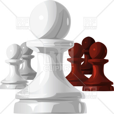 400x400 Black And White Chess Pawn Vector Image Of Sport And Leisure