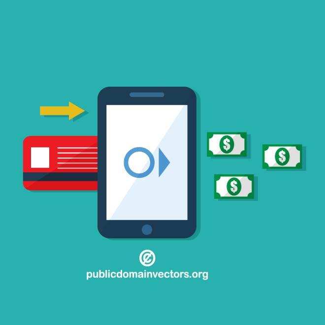 660x660 Mobile Payment Vector Graphics