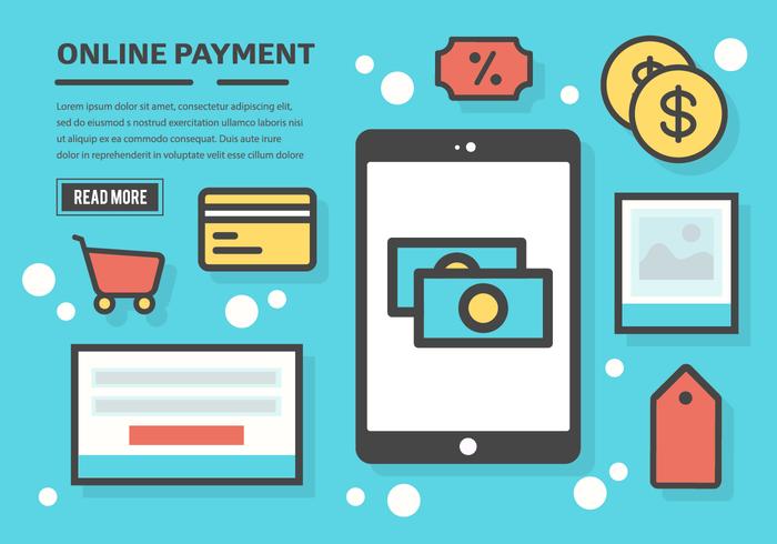700x490 Free Online Payment Vector Background