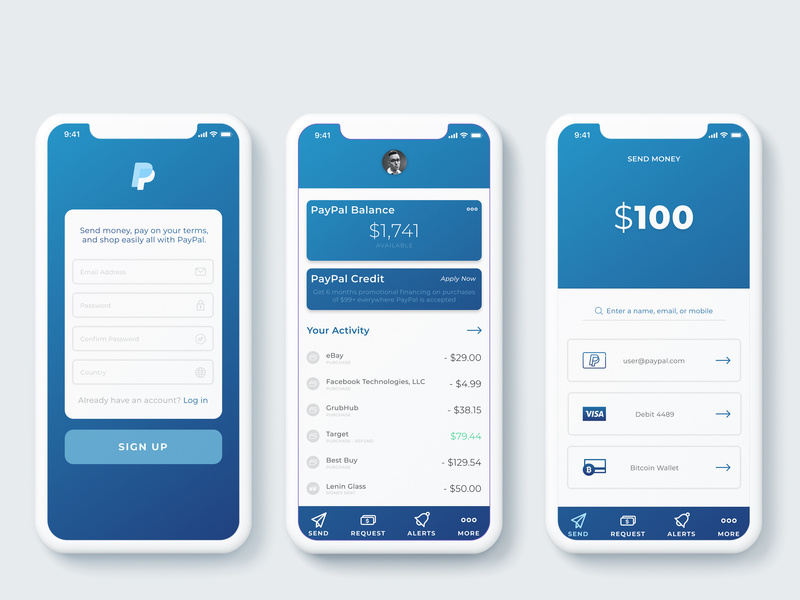 800x600 Paypal App Ui