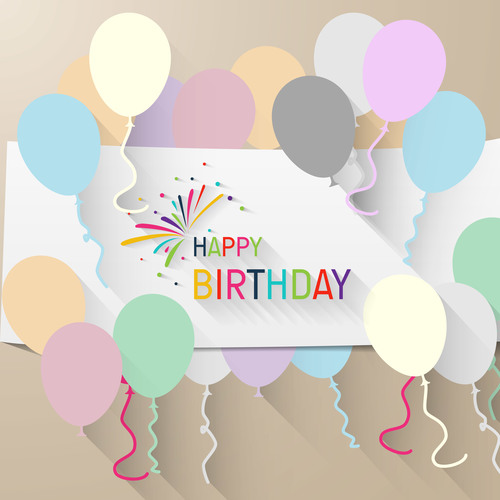 500x500 Paypal Balloons With Birdthday Background Vector Free Download