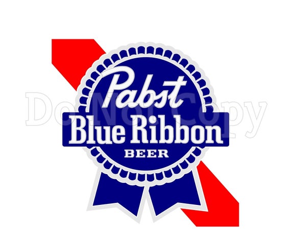 570x456 Unofficial Custom Pabst Blue Ribbon Logo Design Pbr Vector Etsy