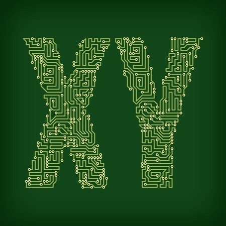 450x450 Pcb Letter And Digits Vector Illustration Royalty Free Vector