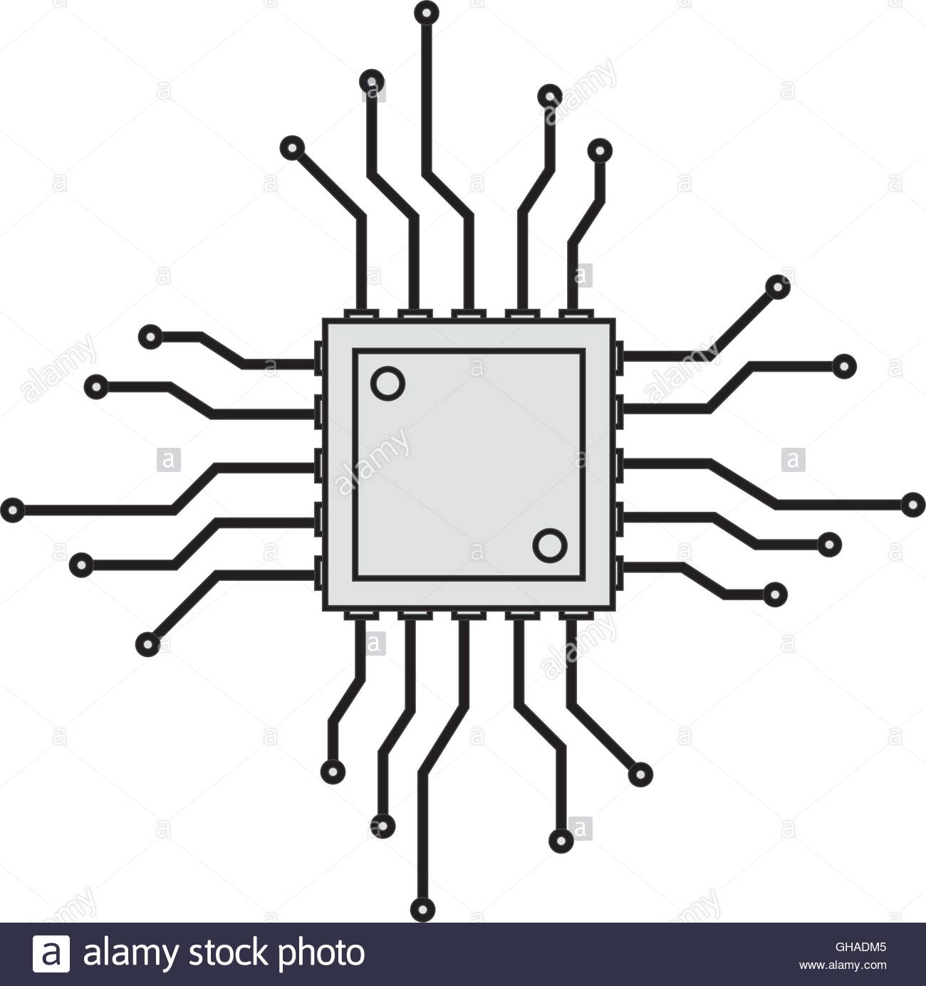 1300x1385 Circuit Board Icon