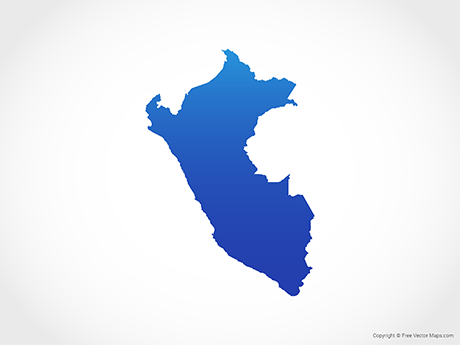 Vector Map Of Peru 460x345 Vector Map Of Peru