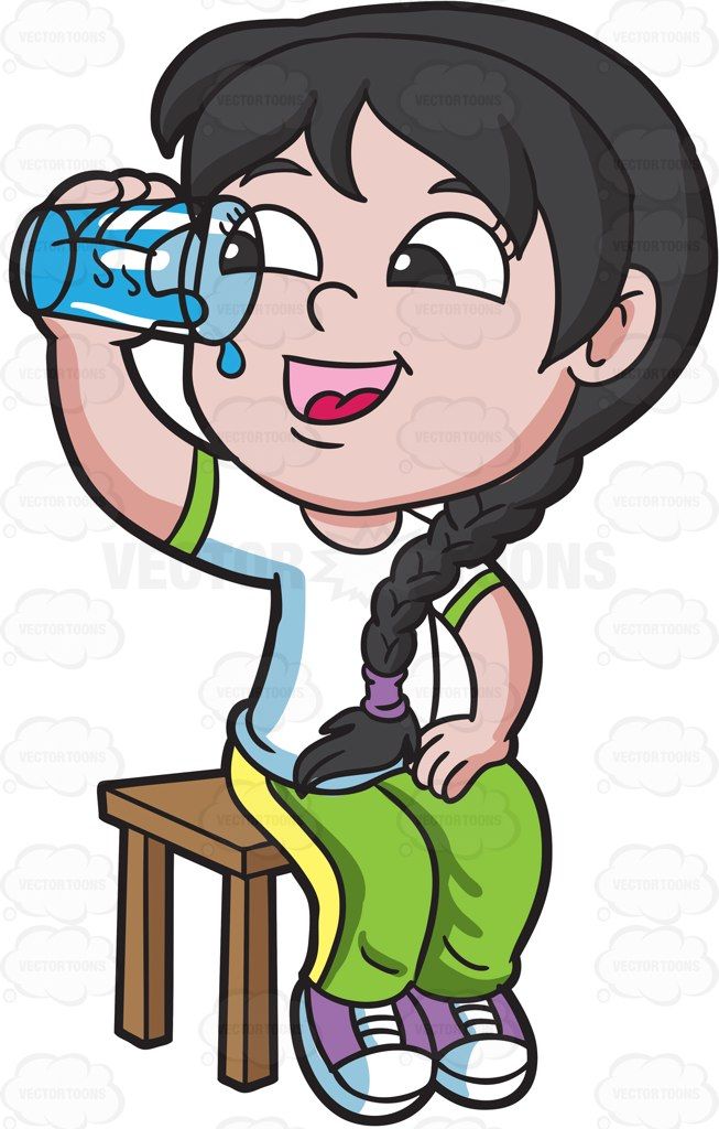 A Happy Girl Drinks Water After Her Pe Class 653x1024 A Happy Girl Drinks Water After Her Pe Class