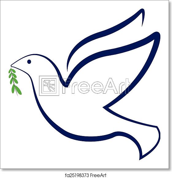 561x581 Free Art Print Of Vector Peace Bird Dove Logo Vector Peace Dove