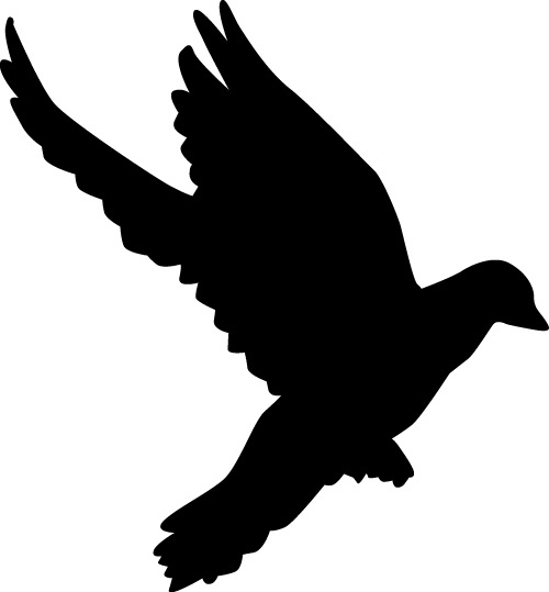 500x539 Peace Dove Silhouette Vector Illustration Free Vector
