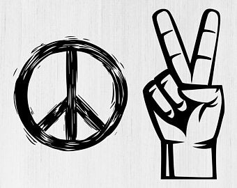 340x270 Peace Finger Vector Etsy