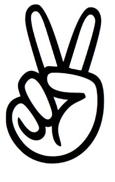 236x372 Hand Peace Sign Clipart