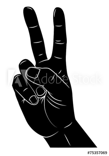 349x500 Peace Hand