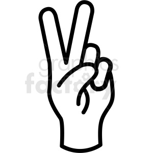 300x300 Hand Peace Gesture Vector Icon Clipart Royalty Free Gif, Png