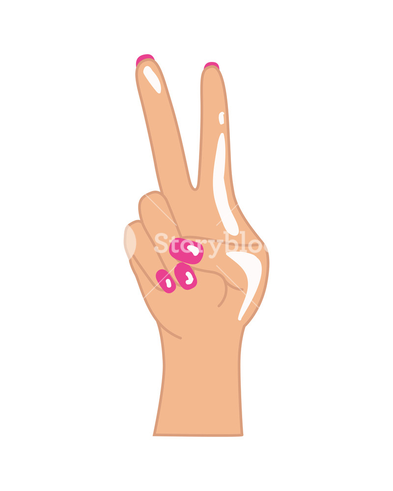800x1000 Hand With Peace Sign And Love Pop Art Vector Illustration Desing