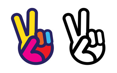 384x240 Peace Sign Hand Photos, Royalty Free Images, Graphics, Vectors