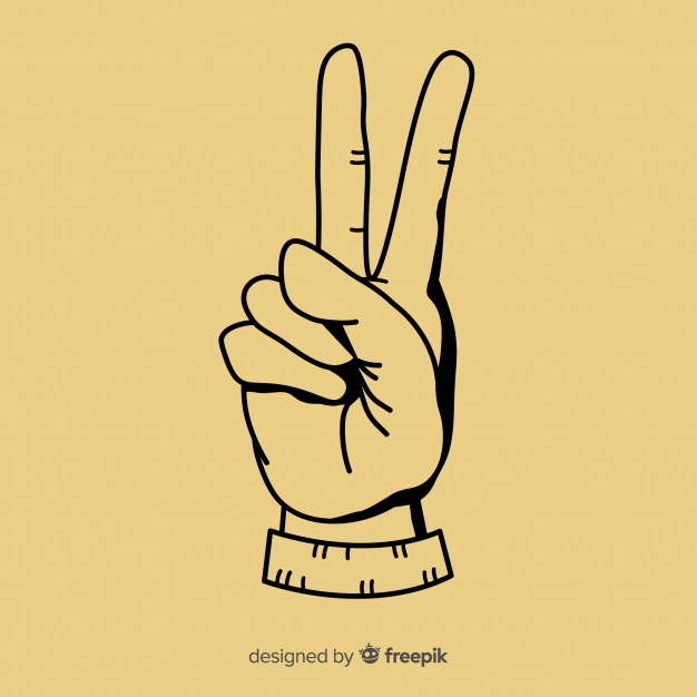 Peace Sign Hand Vector at Vectorified.com | Collection of Peace Sign ...