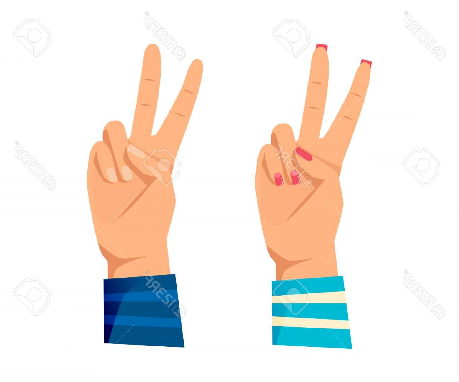 1560x1299 Female Hand Peace Sign Vector Savoyuptown