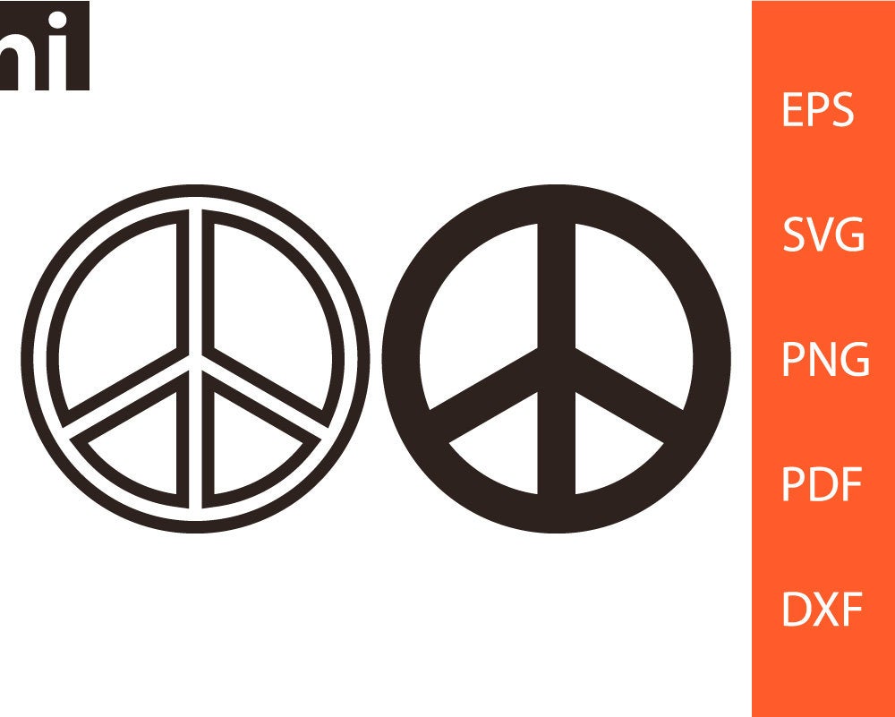 1000x801 Peace Sign Peace Sign Peace Sign Vector Peace Sign Etsy