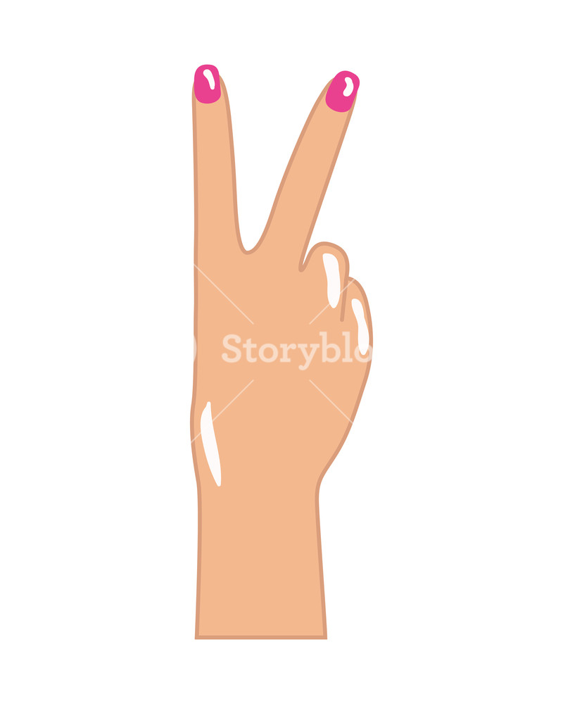800x1000 Hand With Peace Sign And Love Pop Art Vector Illustration Desing