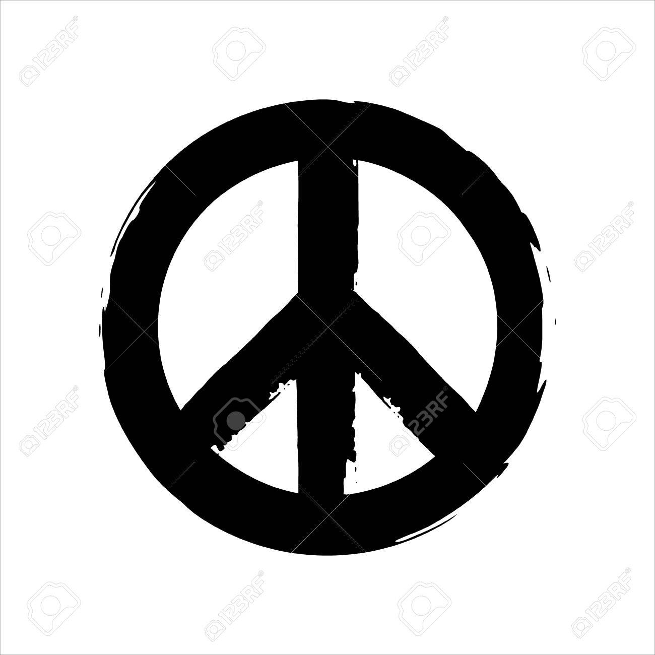 1300x1300 Drawn Peace Sign Vector Hand