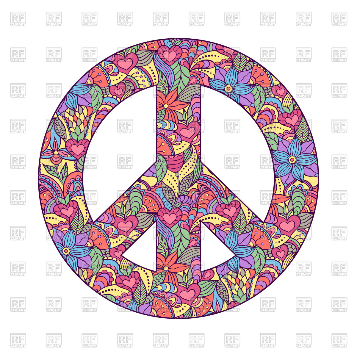 1200x1200 Hippy Peace Symbol Vector Image Of Signs, Symbols, Maps