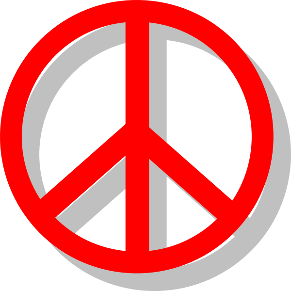 600x600 Peace Sign Clip Art