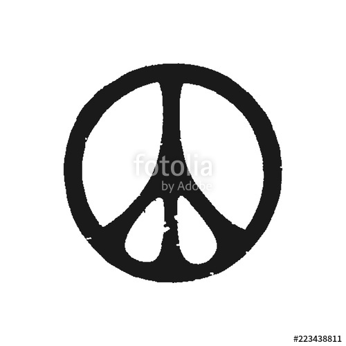 500x500 Peace Symbol Vector Icon Stock Image And Royalty Free Vector