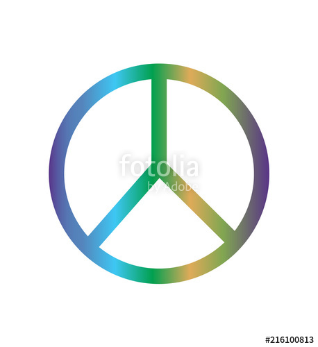 458x500 Colorful Hippie Peace Symbol Stock Image And Royalty Free Vector