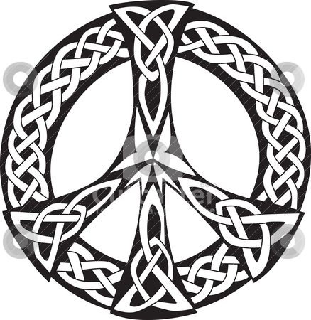 438x450 Peace Sign Template Printable Celtic Design