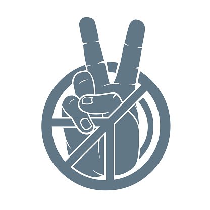 416x416 Hand Showing Peace