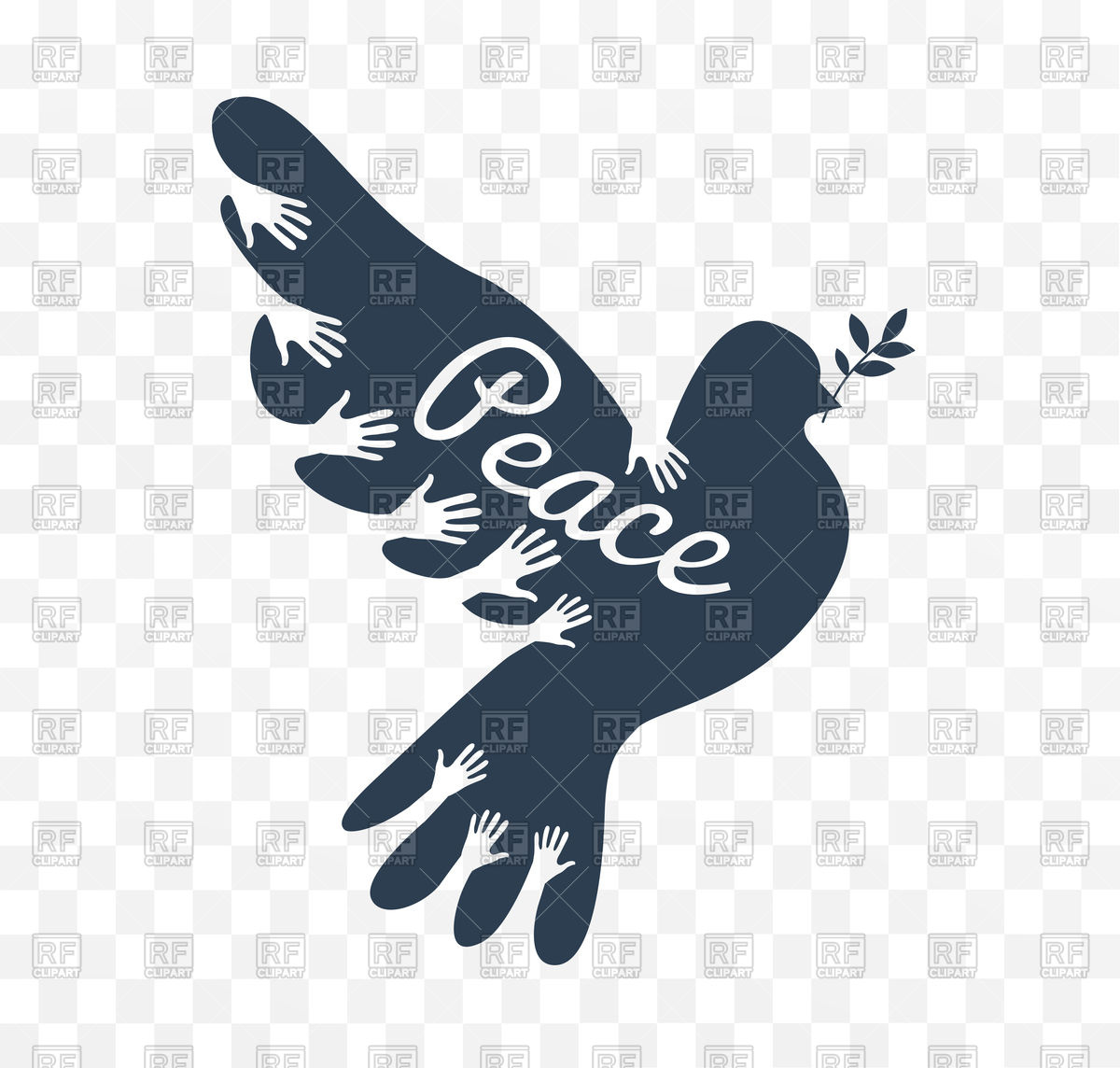 1200x1144 Dove Icon As Concept Of Peace Vector Image Of Plants And Animals
